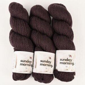 Sunday Morning DK Yarn 3 Skeins Bluefaced Leicester Masham England Ritual Purple